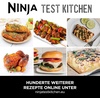 image:imageNinja 5in1 Indoor Grill and Oil Free Deep Fryer 5 Modes EG351EU  Cooks up to 4 burgers 57L capacity low smoke emission digital meat thermometer included