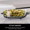 image:imageNinja 6Cup CleanCrisp Glass Container amp Storage Lid Crispi XSKSFN6CUP  450F rated PFAS and PTFE free Microwave freezer and dishwashersafe25 QT
