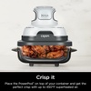 image:imageNinja 6Cup CleanCrisp Glass Container amp Storage Lid Crispi XSKSFN6CUP  450F rated PFAS and PTFE free Microwave freezer and dishwashersafe25 QT