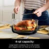 image:imageNinja 6Cup CleanCrisp Glass Container amp Storage Lid Crispi XSKSFN6CUP  450F rated PFAS and PTFE free Microwave freezer and dishwashersafe4 QT
