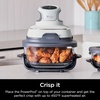 image:imageNinja 6Cup CleanCrisp Glass Container amp Storage Lid Crispi XSKSFN6CUP  450F rated PFAS and PTFE free Microwave freezer and dishwashersafe4 QT