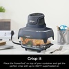 image:imageNinja 6Cup CleanCrisp Glass Container amp Storage Lid Crispi XSKSFN6CUP  450F rated PFAS and PTFE free Microwave freezer and dishwashersafe6 Cup 2pk