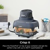 image:imageNinja 6Cup CleanCrisp Glass Container amp Storage Lid Crispi XSKSFN6CUP  450F rated PFAS and PTFE free Microwave freezer and dishwashersafe6 Cup