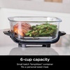 image:imageNinja 6Cup CleanCrisp Glass Container amp Storage Lid Crispi XSKSFN6CUP  450F rated PFAS and PTFE free Microwave freezer and dishwashersafe6 Cup Pack of 2