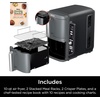 image:imageNinja Air Fryer DoubleStack 8 Qt 6in1 Black SL201  Air fry broil roast bake reheat dehydrate Cooks 4 foods at once Smart Finish Match Cook10 QT