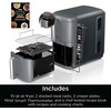 image:imageNinja Air Fryer DoubleStack 8 Qt 6in1 Black SL201  Air fry broil roast bake reheat dehydrate Cooks 4 foods at once Smart Finish Match Cook100 Qt
