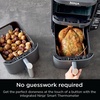 image:imageNinja Air Fryer DoubleStack 8 Qt 6in1 Black SL201  Air fry broil roast bake reheat dehydrate Cooks 4 foods at once Smart Finish Match Cook100 Qt
