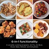 image:imageNinja Air Fryer DoubleStack 8 Qt 6in1 Black SL201  Air fry broil roast bake reheat dehydrate Cooks 4 foods at once Smart Finish Match Cook8 QT
