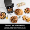 image:imageNinja Air Fryer DoubleStack 8 Qt 6in1 Black SL201  Air fry broil roast bake reheat dehydrate Cooks 4 foods at once Smart Finish Match Cook8 QT