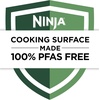 image:imageNinja Air Fryer DoubleStack 8 Qt 6in1 Black SL201  Air fry broil roast bake reheat dehydrate Cooks 4 foods at once Smart Finish Match Cook8 QT