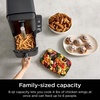 image:imageNinja Air Fryer DoubleStack 8 Qt 6in1 Black SL201  Air fry broil roast bake reheat dehydrate Cooks 4 foods at once Smart Finish Match Cook8 QT