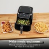 image:imageNinja Air Fryer Pro 5 Qt 5in1 Light Pink AF142PK  Air fry bake roast reheat dehydrate 1750W 400F max Fits 4 lbs fries DishwashersafeBlack