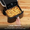 image:imageNinja Air Fryer Pro 5 Qt 5in1 Light Pink AF142PK  Air fry bake roast reheat dehydrate 1750W 400F max Fits 4 lbs fries DishwashersafeBlack