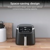 image:imageNinja Air Fryer Pro 5 Qt 5in1 Light Pink AF142PK  Air fry bake roast reheat dehydrate 1750W 400F max Fits 4 lbs fries DishwashersafeGrey