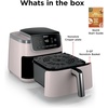 image:imageNinja Air Fryer Pro 5 Qt 5in1 Light Pink AF142PK  Air fry bake roast reheat dehydrate 1750W 400F max Fits 4 lbs fries DishwashersafeLight Pink