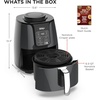 image:imageNinja Air Fryer XL with MaxCrisp 65 Qt 6in1 Grey AF181  Max crisp air fry roast bake reheat dehydrate 1750W 450F max Fits 9 lbs wings4 QT