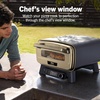 image:imageNinja Artisan Pizza Oven 12in Pizza in 3Min 700F 5in1 Gray MO201  Ninja Artisan Electric Pizza Oven bakes 5 pizza styles and air fries all in one outdoor applianceGreen