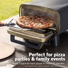image:imageNinja Artisan Pizza Oven 12in Pizza in 3Min 700F 5in1 Gray MO201  Ninja Artisan Electric Pizza Oven bakes 5 pizza styles and air fries all in one outdoor applianceGreen