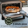 image:imageNinja Artisan Pizza Oven 12in Pizza in 3Min 700F 5in1 Gray MO201  Ninja Artisan Electric Pizza Oven bakes 5 pizza styles and air fries all in one outdoor applianceGray