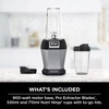 image:imageNinja BL450C Nutri Pro Personal Blender For Juices Shakes amp Smoothies 18 and 24 Oz cups BlackSilver 900W Canadian Version