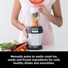 image:imageNinja BL450C Nutri Pro Personal Blender For Juices Shakes amp Smoothies 18 and 24 Oz cups BlackSilver 900W Canadian Version