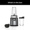 image:imageNinja BN400 Nutri Pro Compact Personal Blender AutoiQ Technology 1000Watts for Frozen Drinks Smoothies Sauces amp More with 18oz amp 24oz ToGo Cups amp Spout Lids Stone Silver Renewed