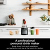 image:imageNinja BN400 Nutri Pro Compact Personal Blender AutoiQ Technology 1000Watts for Frozen Drinks Smoothies Sauces amp More with 18oz amp 24oz ToGo Cups amp Spout Lids Stone Silver Renewed