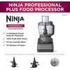 image:imageNinja BN601 Professional Plus Food Processor 1000PeakWatts with AutoiQ Preset Programs Chop Puree Dough Slice Shred with a 9Cup Capacity and a Silver Stainless Finish Renewed
