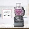 image:imageNinja BN601 Professional Plus Food Processor 1000PeakWatts with AutoiQ Preset Programs Chop Puree Dough Slice Shred with a 9Cup Capacity and a Silver Stainless Finish Renewed
