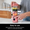 image:imageNinja Blast Portable Blender Cordless 18oz Vessel White BC151WH  USBC rechargeable cordless blending anywhere BlastBlade crushes ice amp frozen fruit Leakproof sip lid dishwasher safeRed Clay