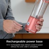image:imageNinja Blast Portable Blender Cordless 18oz Vessel White BC151WH  USBC rechargeable cordless blending anywhere BlastBlade crushes ice amp frozen fruit Leakproof sip lid dishwasher safeRed Clay