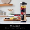 image:imageNinja Blast Portable Blender Cordless 18oz Vessel White BC151WH  USBC rechargeable cordless blending anywhere BlastBlade crushes ice amp frozen fruit Leakproof sip lid dishwasher safeMetallic Copper