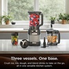 image:imageNinja BlendPro Kitchen System 72oz Blender 5Cup Processor Beige BO402  Total Crushing presets for smoothies ice crush purees amp extracts 72oz blender  5cup processor  18oz cup 1200W3in1 Kitchen System
