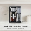 image:imageNinja Coffee Maker 10Cup Carafe FoldAway Frother Black CM401  Permanent Filter amp Removable Dishwasher Safe Reservoir 6 Brew Styles 8 Cup to Travel Mug to Pot Sizes10 Cup