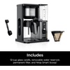 image:imageNinja Coffee Maker 10Cup Carafe FoldAway Frother Black CM401  Permanent Filter amp Removable Dishwasher Safe Reservoir 6 Brew Styles 8 Cup to Travel Mug to Pot Sizes12 Cup