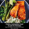 image:imageNinja Combi AllinOne Multicooker amp Air Fryer Stainless Steel SFP701  Cooks complete family meals in 15 mins HyperSteam  Air Fry 14in1 Bake Roast Slow Cook amp more 3 accessories includedMulticooker
