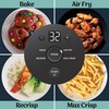image:imageNinja Crispi Glass Air Fryer 4in1 Grey FN101GY  Max crisp bake air fry recrisp 450F max 4 Qt and 6 Cup containers PFASfree glassCyberspace Gray
