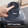 image:imageNinja Crispi Glass Air Fryer 4in1 Grey FN101GY  Max crisp bake air fry recrisp 450F max 4 Qt and 6 Cup containers PFASfree glassCyberspace Gray