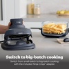 image:imageNinja Crispi Glass Air Fryer 4in1 Grey FN101GY  Max crisp bake air fry recrisp 450F max 4 Qt and 6 Cup containers PFASfree glassCyberspace Gray