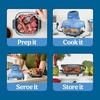 image:imageNinja Crispi Glass Air Fryer 4in1 Grey FN101GY  Max crisp bake air fry recrisp 450F max 4 Qt and 6 Cup containers PFASfree glassElectric Cobalt