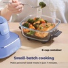 image:imageNinja Crispi Glass Air Fryer 4in1 Grey FN101GY  Max crisp bake air fry recrisp 450F max 4 Qt and 6 Cup containers PFASfree glassFrosted Lilac