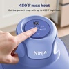 image:imageNinja Crispi Glass Air Fryer 4in1 Grey FN101GY  Max crisp bake air fry recrisp 450F max 4 Qt and 6 Cup containers PFASfree glassFrosted Lilac