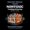 image:imageNinja Crispi Glass Air Fryer 4in1 Grey FN101GY  Max crisp bake air fry recrisp 450F max 4 Qt and 6 Cup containers PFASfree glassFrosted Lilac