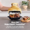 image:imageNinja Crispi Glass Air Fryer 4in1 Grey FN101GY  Max crisp bake air fry recrisp 450F max 4 Qt and 6 Cup containers PFASfree glassGinger Snap