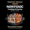 image:imageNinja Crispi Glass Air Fryer 4in1 Grey FN101GY  Max crisp bake air fry recrisp 450F max 4 Qt and 6 Cup containers PFASfree glassGinger Snap