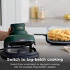 image:imageNinja Crispi Glass Air Fryer 4in1 Grey FN101GY  Max crisp bake air fry recrisp 450F max 4 Qt and 6 Cup containers PFASfree glassGreen Bundle