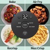 image:imageNinja Crispi Glass Air Fryer 4in1 Grey FN101GY  Max crisp bake air fry recrisp 450F max 4 Qt and 6 Cup containers PFASfree glassSage