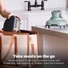image:imageNinja Crispi Glass Air Fryer 4in1 Grey FN101GY  Max crisp bake air fry recrisp 450F max 4 Qt and 6 Cup containers PFASfree glassSage