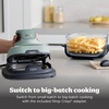 image:imageNinja Crispi Glass Air Fryer 4in1 Grey FN101GY  Max crisp bake air fry recrisp 450F max 4 Qt and 6 Cup containers PFASfree glassSage