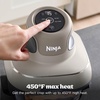 image:imageNinja Crispi Glass Air Fryer 4in1 Grey FN101GY  Max crisp bake air fry recrisp 450F max 4 Qt and 6 Cup containers PFASfree glassStone